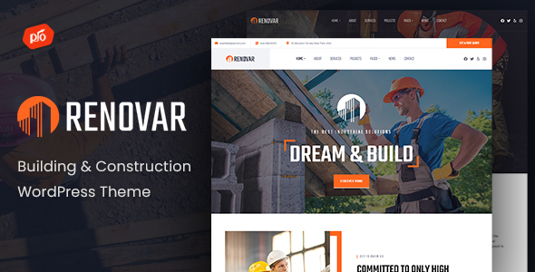 Renovar – Construction Company WordPress Theme