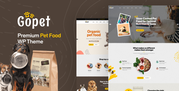 Gopet – Pet Food WooCommerce WordPress Theme