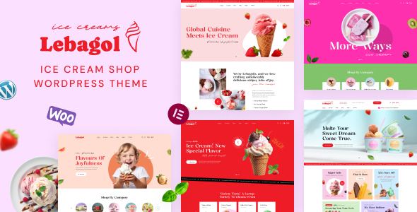 Lebagol – Ice Cream Shop WordPress Theme