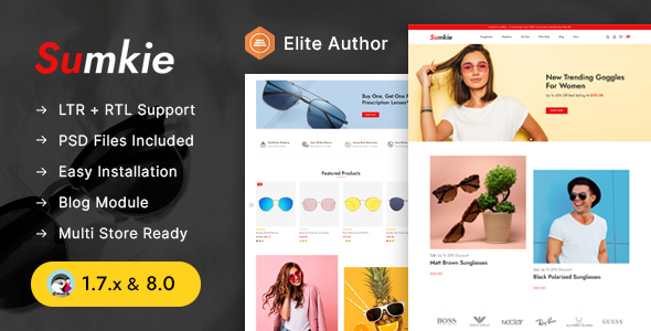 Sumkie – Goggles Store Prestashop 1.7 & 8.x Responsive Theme