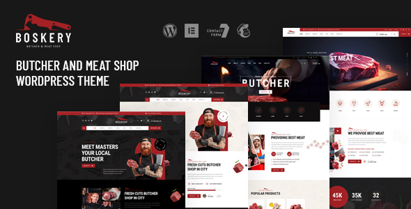 Boskery – Butcher & Meat Shop WordPress Theme