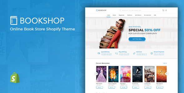 Bookshop – Digital Download Product Shopify Theme