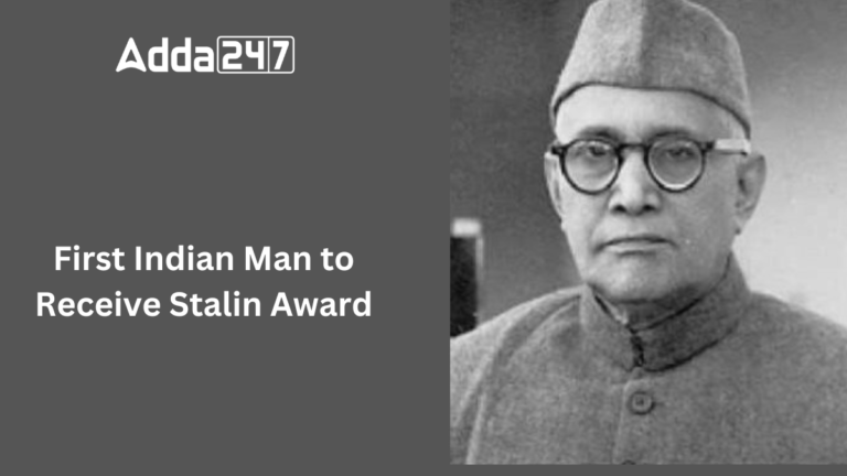 First Indian Man to Receive Stalin Award, Know His Name [Current Affairs]