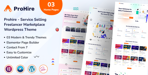 Prohire – Service Selling Marketplace WordPress