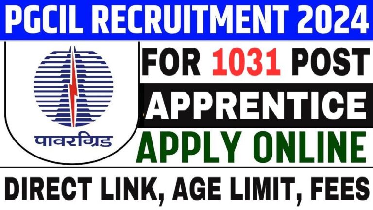 PGCIL Apprentice Recruitment 2024 Notification Out 1031 Post [Career]