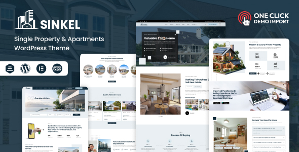 Sinkel – Single Property & Apartments Real Estate WordPress Theme