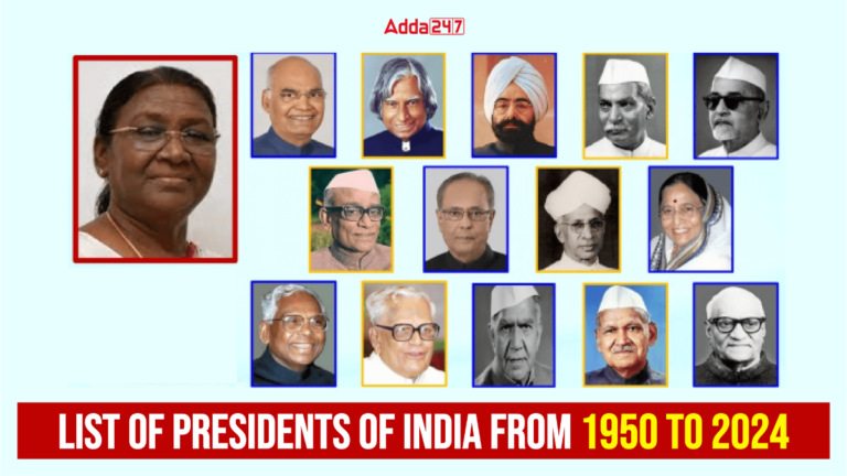 List of Presidents of India From 1950 to 2024 [Current Affairs]