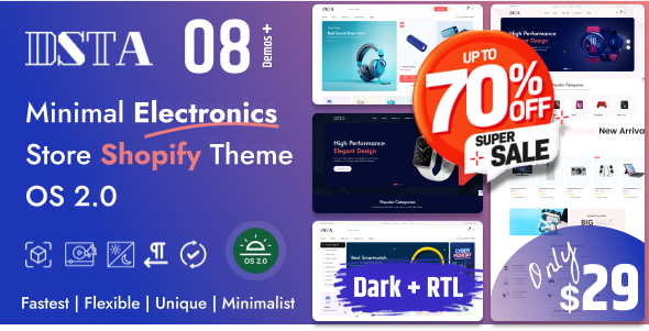 Dsta – Minimal Electronics Store Shopify Theme OS 2.0