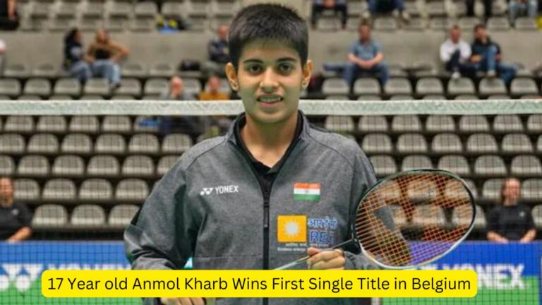 17 Year old Anmol Kharb Wins First Single Title in Belgium [Current Affairs]