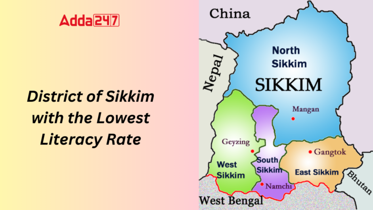 Which District of Sikkim has the Lowest Literacy Rate? [Current Affairs]