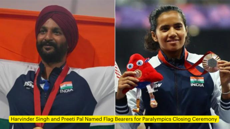 Harvinder Singh and Preeti Pal Named Flag Bearers for Paralympics Closing Ceremony [Current Affairs]