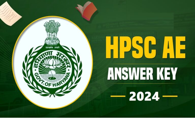 Haryana HPSC Assistant Engineer AE Answer Key 2024 Official Link [Career]