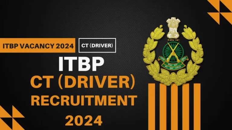 ITBP Constable Driver Sarkari Result Online Form 2024 [Career]