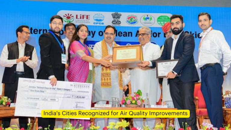 India’s Cities Recognized for Air Quality Improvements: Swachh Vayu Survekshan 2024 [Current Affairs]