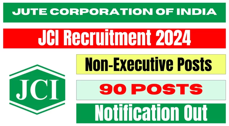 Jute Corporation of India JCI Sarkari Result Online Form 2024 [Career]