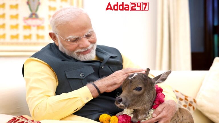 PM Modi Welcomes Newborn Calf ‘Deepjyoti’ at His Residence [Current Affairs]