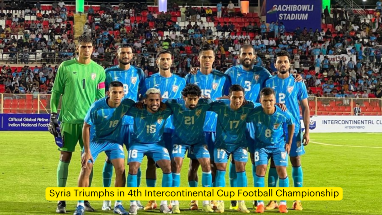 Syria Triumphs in 4th Intercontinental Cup Football Championship [Current Affairs]