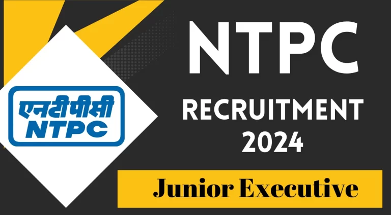 NTPC Junior Executive Biomass Sarkari Result Online Form 2024 [Career]