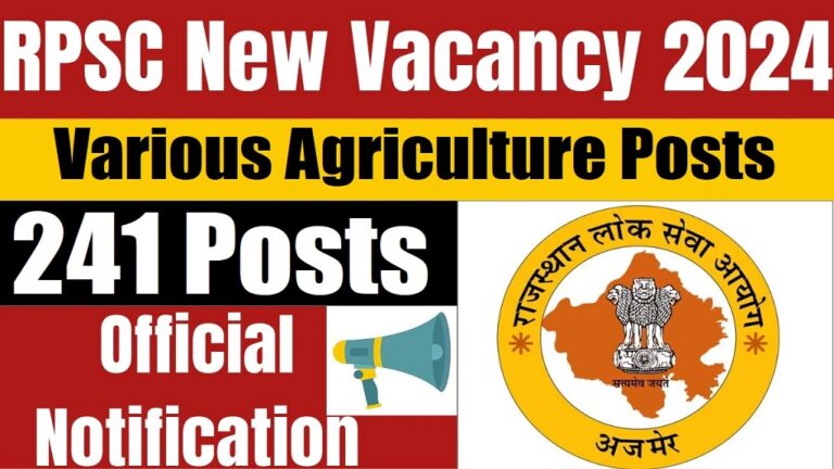 RPSC Agriculture Various Post Sarkari Result Online Form 2024 [Career]