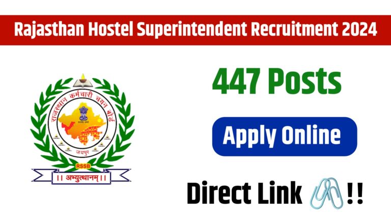 Rajasthan RSMSSB Hostel Superintendent Result 2024 Out [Career]