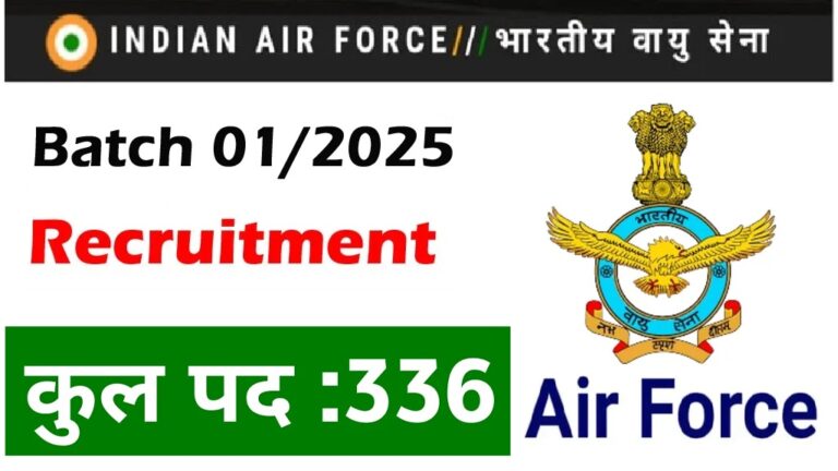 AFCAT Notification 2025 Out 01/2025 Apply For 336 Vacancies [Career]