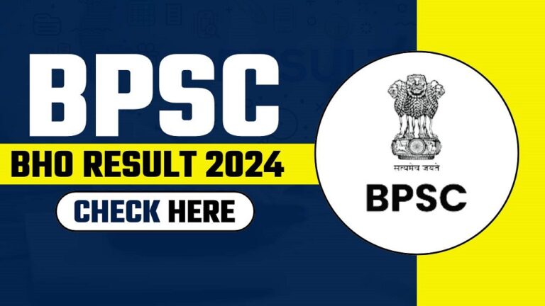 BPSC BHO Result 2024 Out: Check Direct Link Here @bpsc.bih.nic.in [Career]