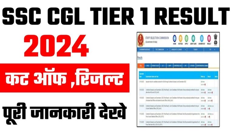 SSC CGL Result 2024 Live Tier 1 Result Merit List PDF Link [Career]