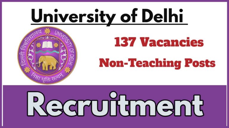 DU Recruitment 2024 Out Apply For Delhi University Non-Teaching Post [Career]