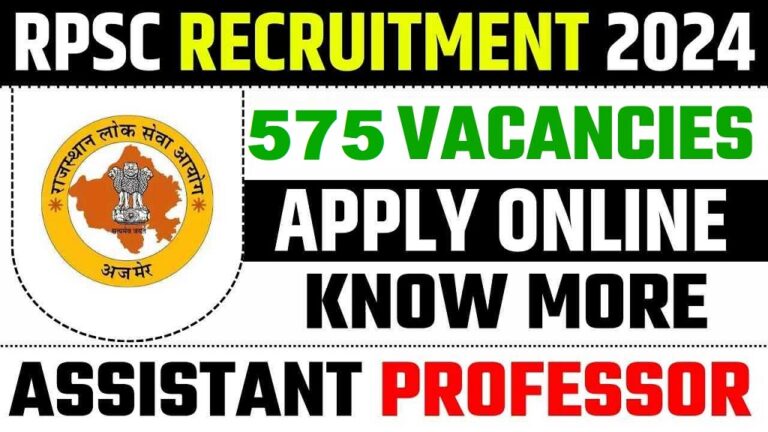 RPSC Recruitment 2024 Notification Out for 329 Assistant Professor Posts [Career]