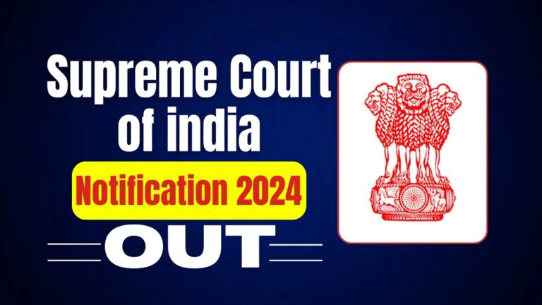 SCI Recruitment 2024 Notification Out for Court Master, PA, Sr. PA Post [Career]